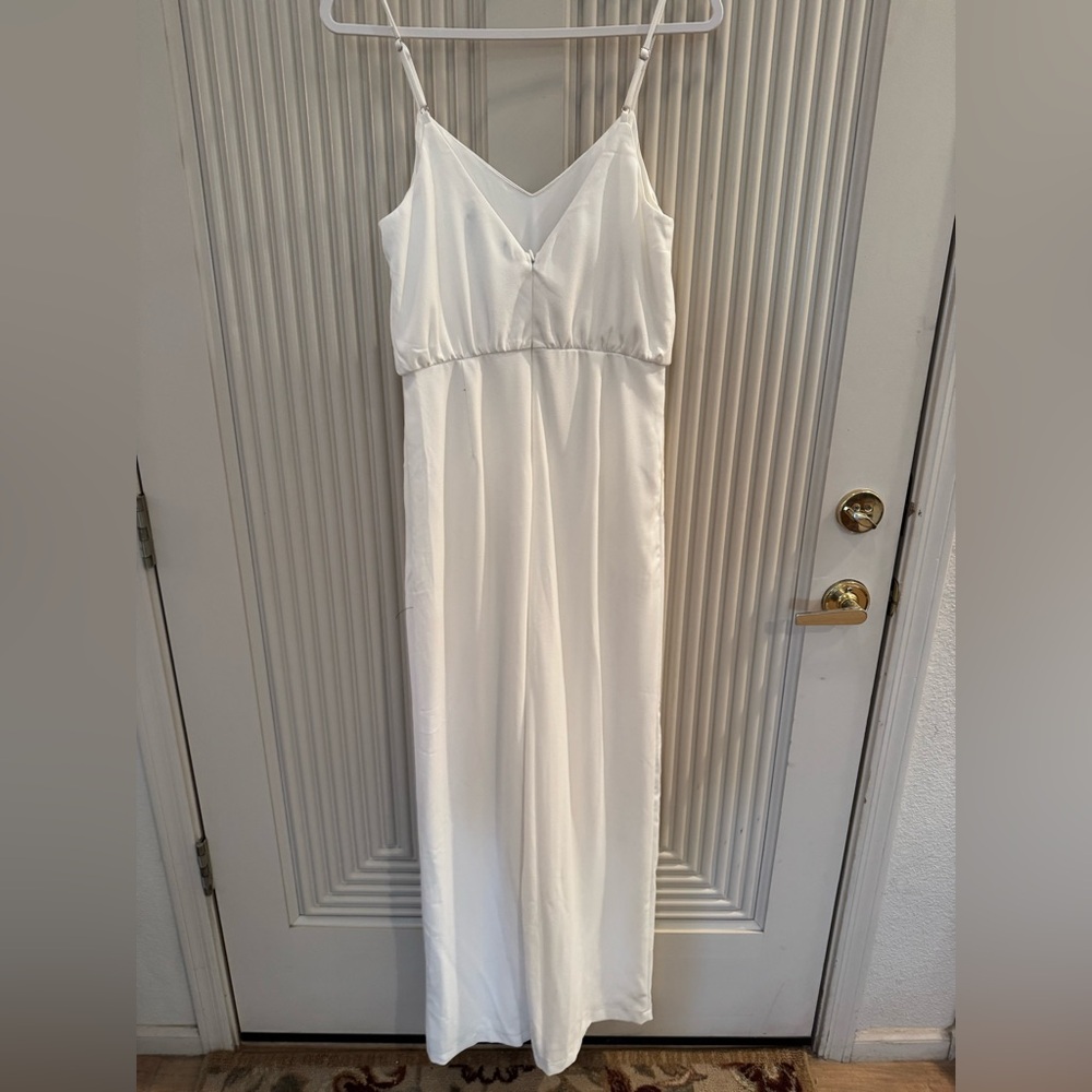 Lulu's Classic White Jumpsuit. small